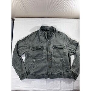 Jane Delancy Women's Gray Lyocell Utility Jacket Size‎ L